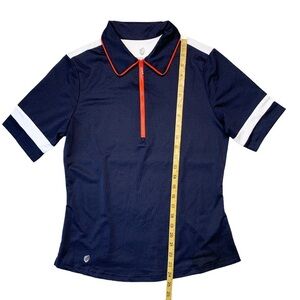 GGBlue Short Sleeve 1/4 Zip Golf Polo Size S